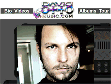 Tablet Screenshot of davidottomusic.com
